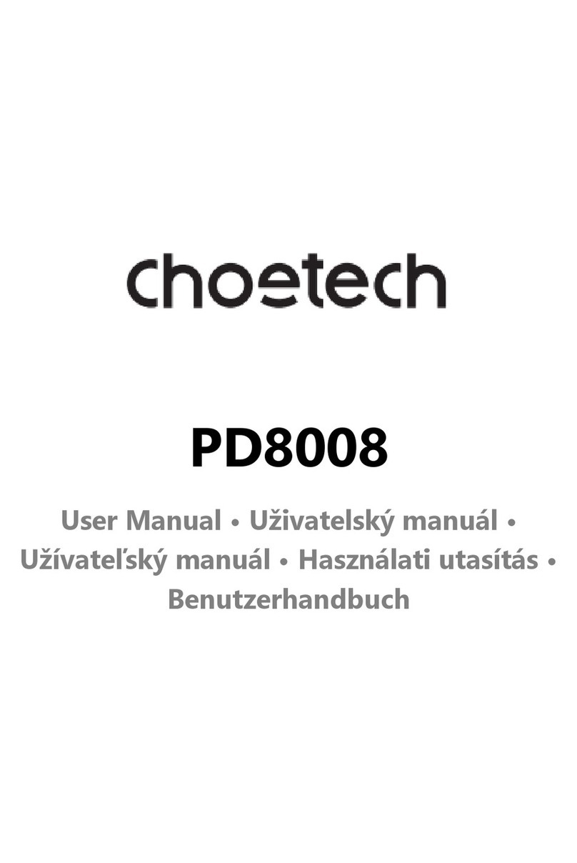Choetech PD8008 user manual