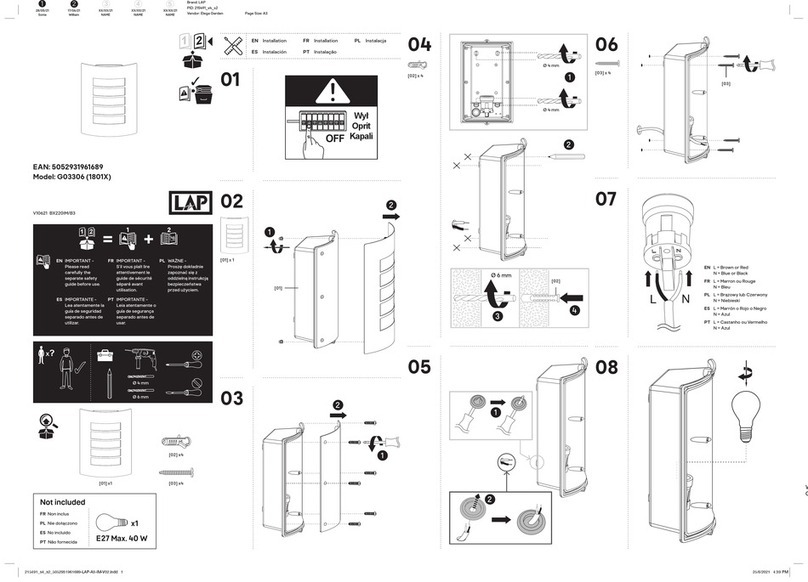 lap G03306 installation instructions