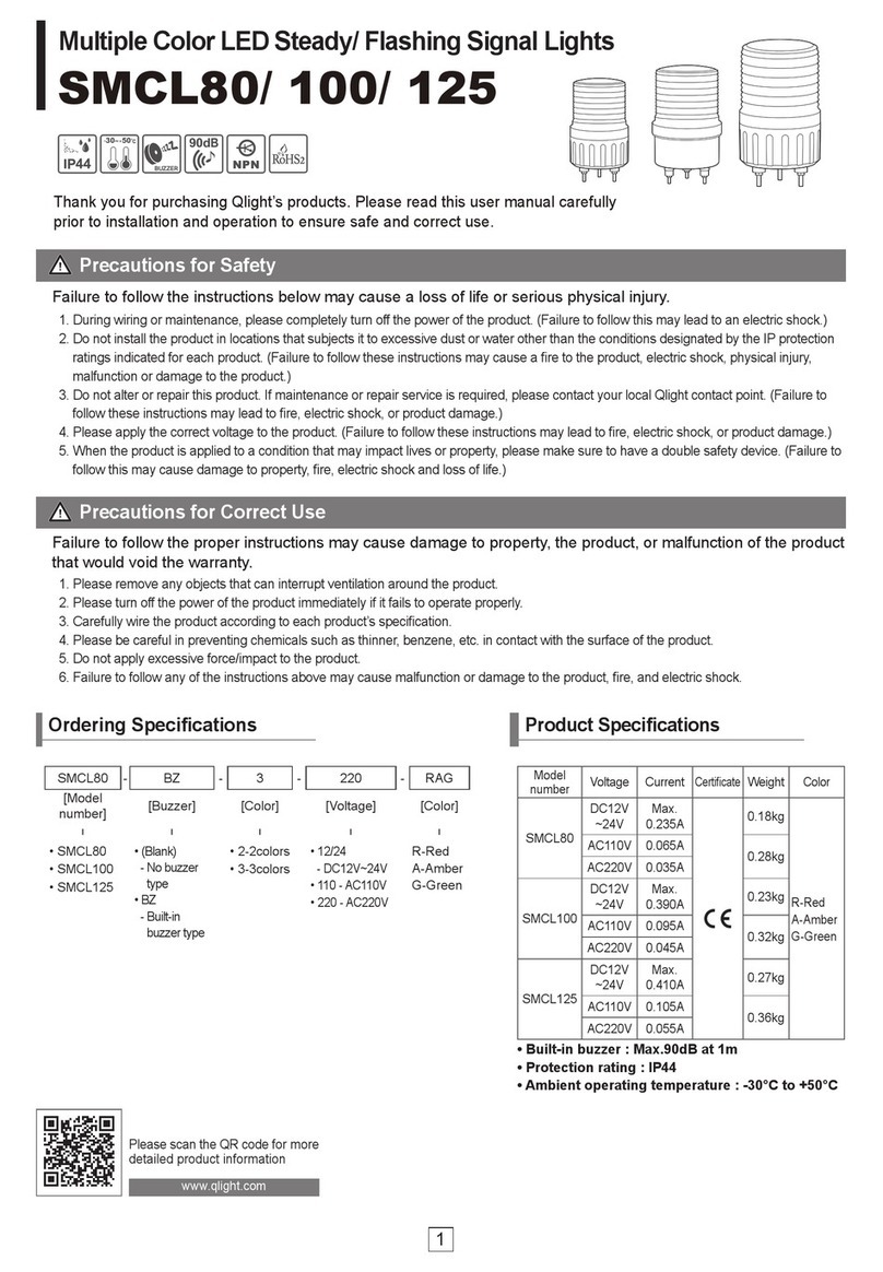 Qlight SMCL80 User manual