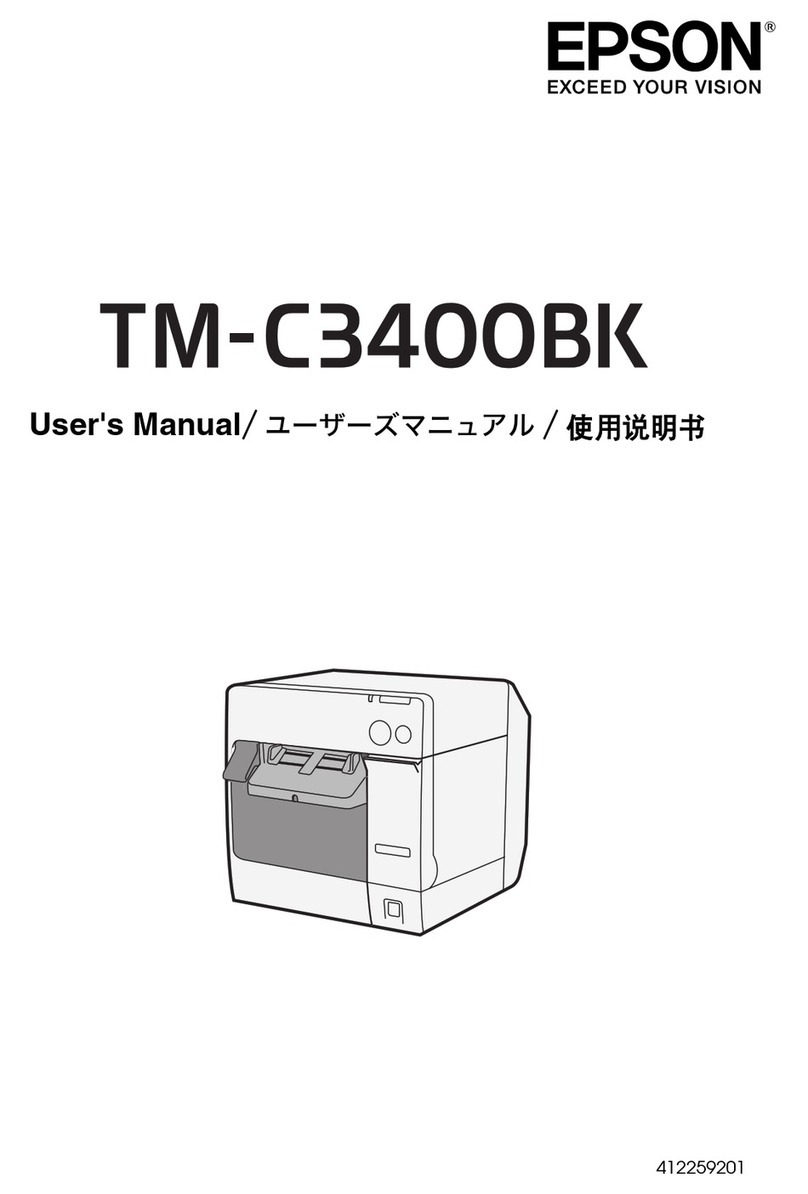 Epson TM-C3400BK User manual