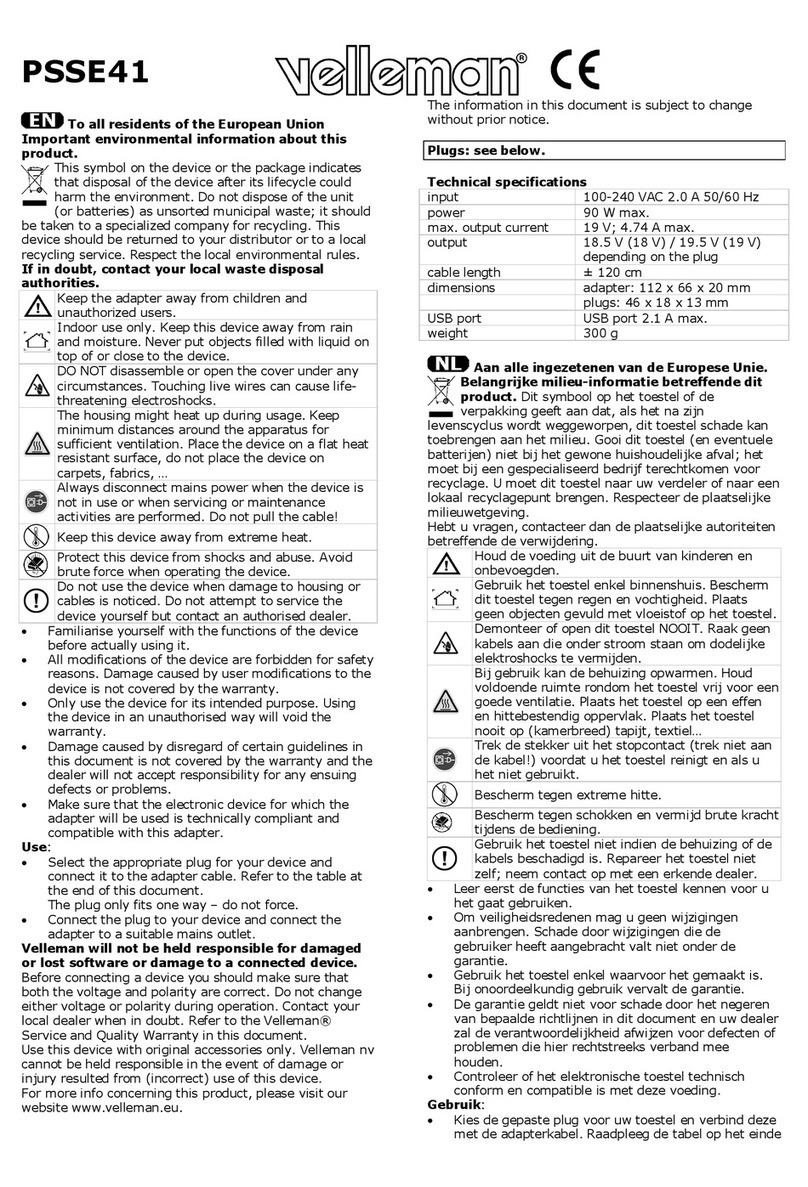 Velleman PSSE41 manual