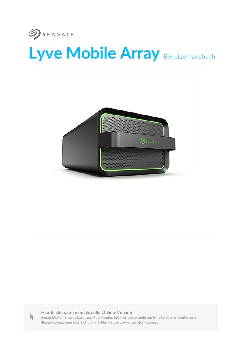 Seagate Lyve Mobile Array User manual