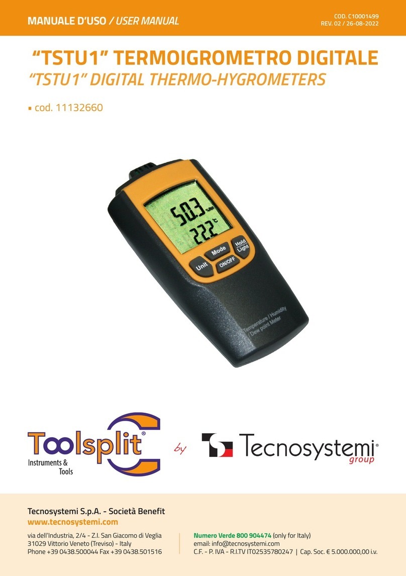 Tecnosystemi Toolsplit TSTU1 user manual