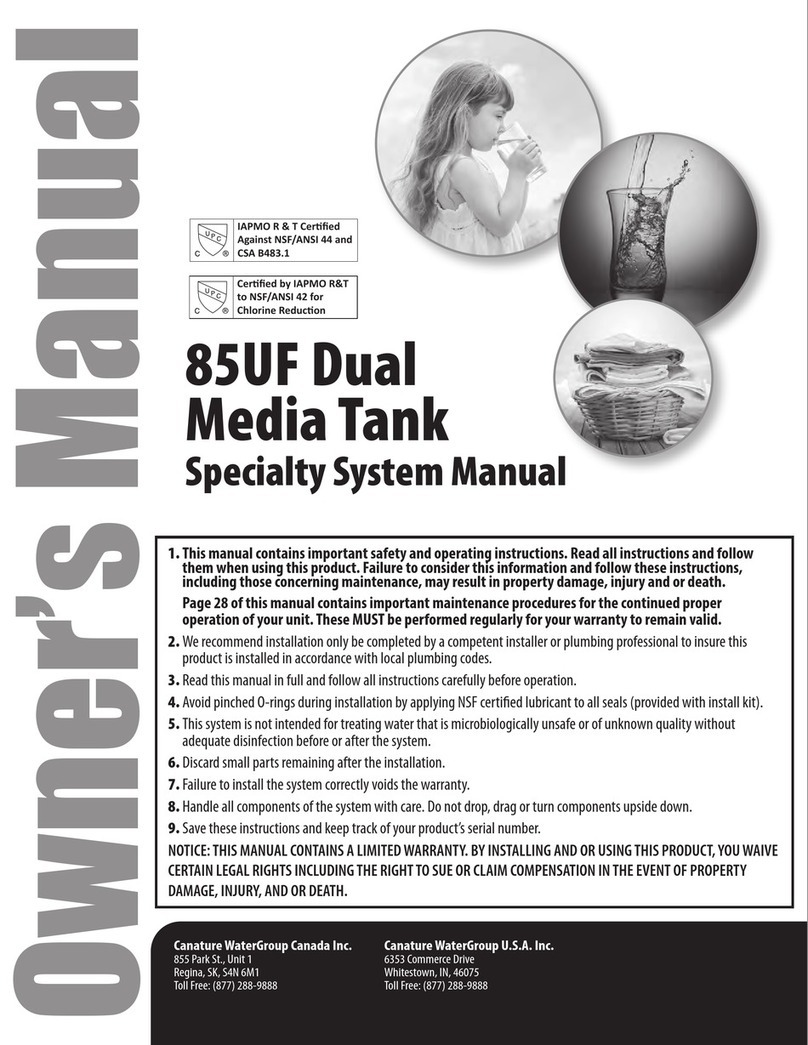 Canature WaterGroup 185HTO owner's manual