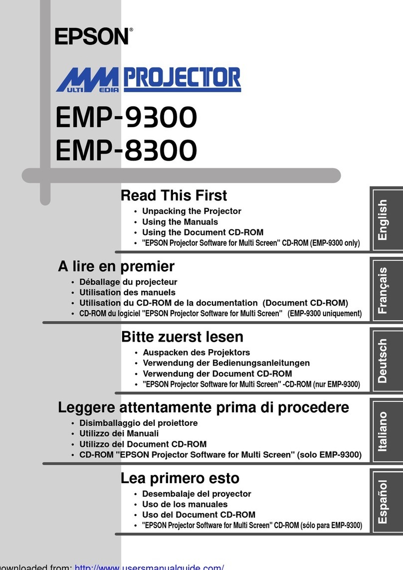 Epson EMP-9300 User manual