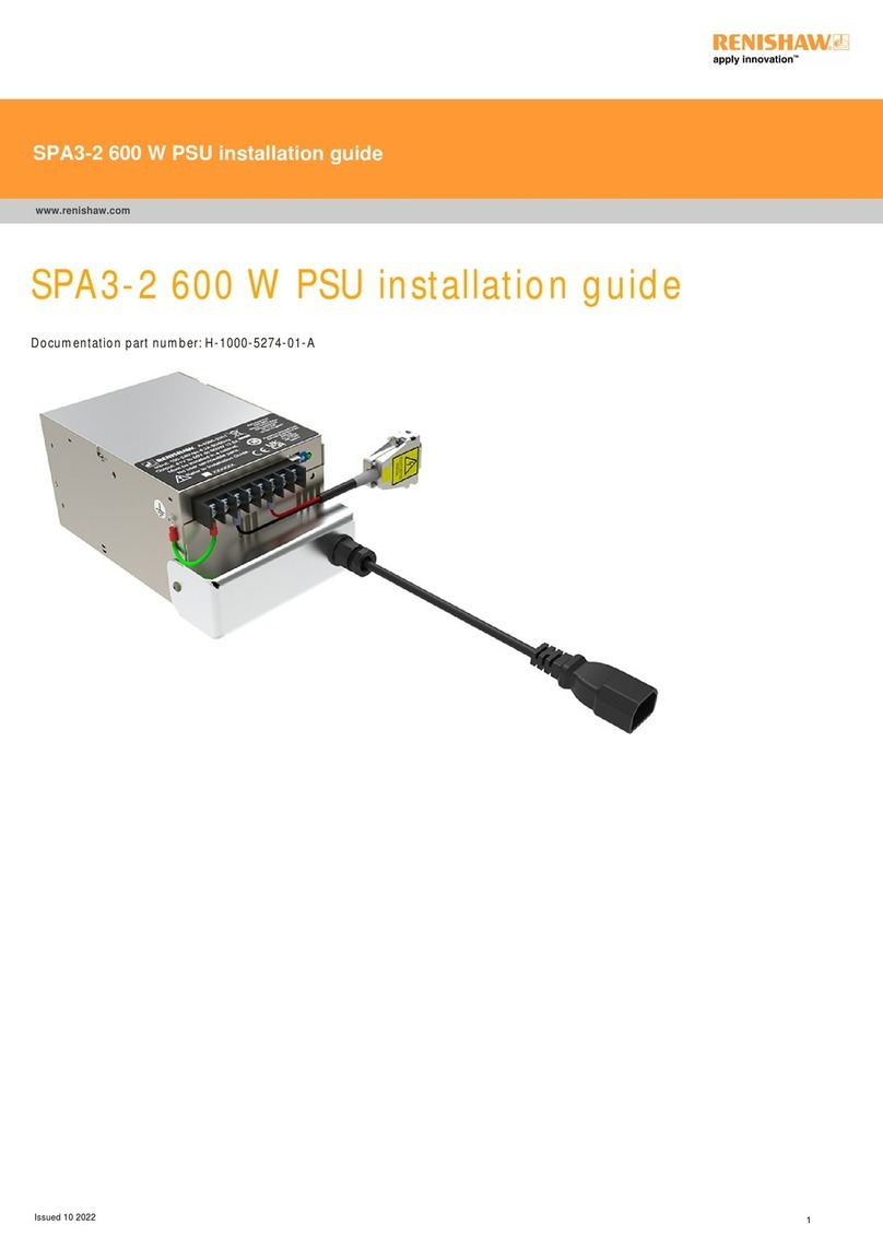 Renishaw SPA3-2 600 W PSU installation guide
