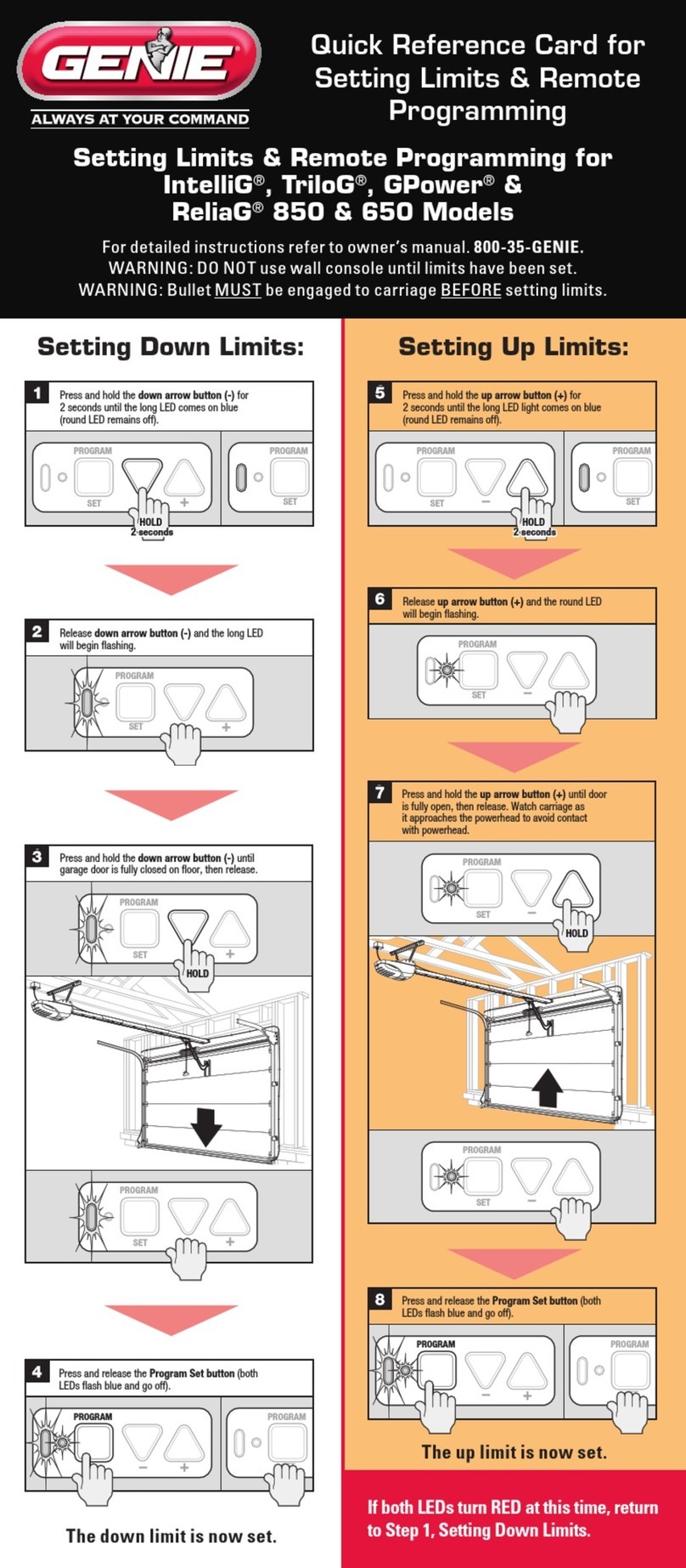 Genie IntelliG 850 Reference guide