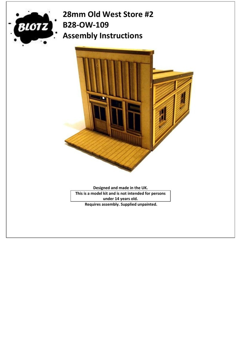 BLOTZ 28mm Old West Store 2 B28-OW-109 User manual