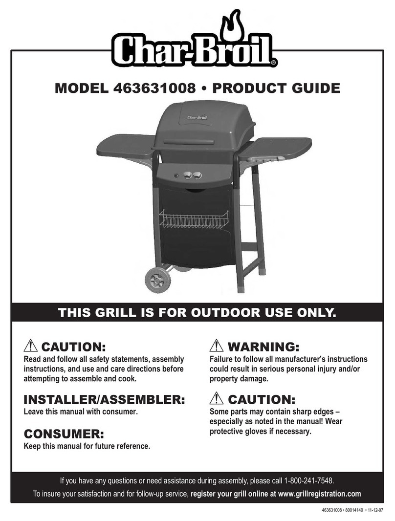 Char-Broil 463631008 Product guide