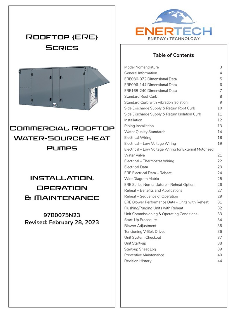 Enertech ERE Series Installation operation & maintenance