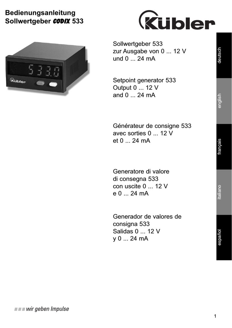Kubler CODIX 533 manual