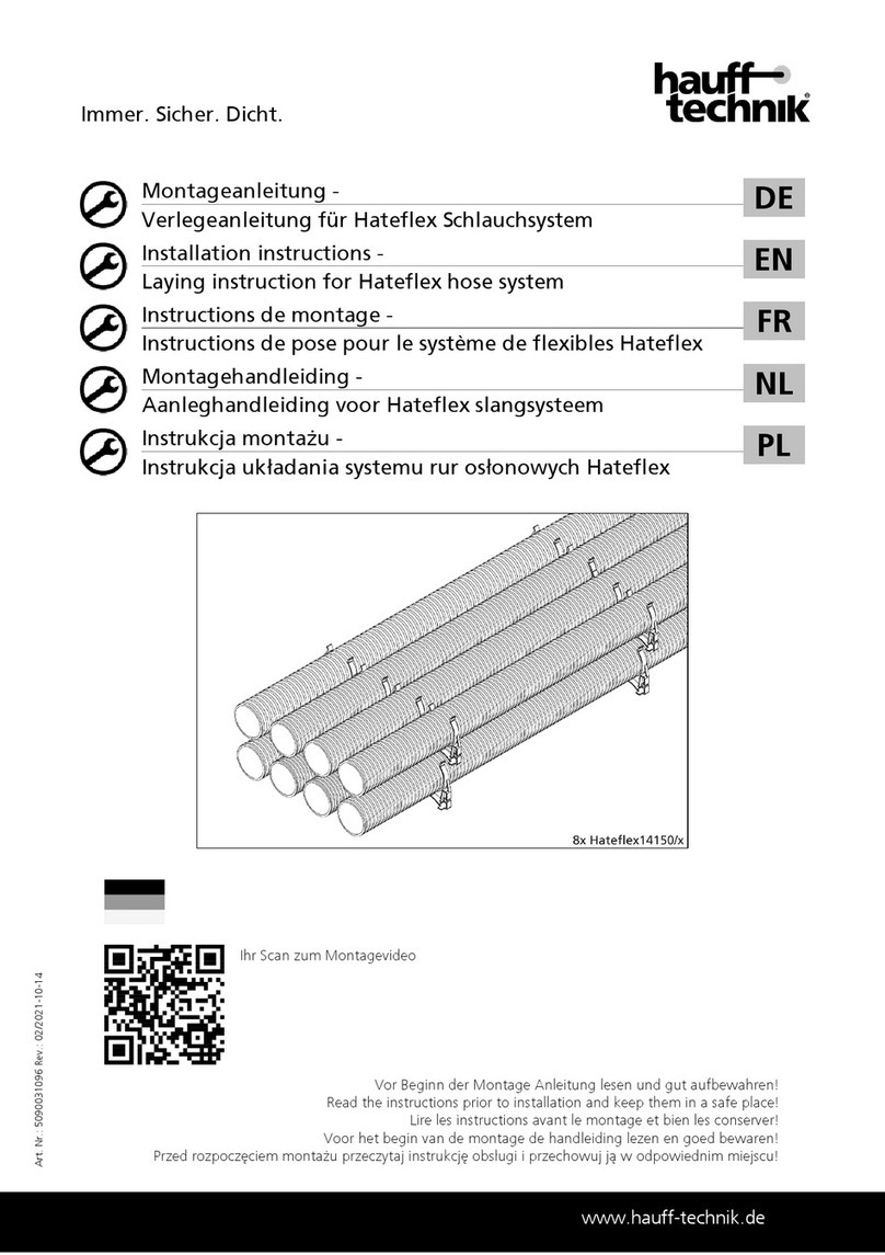 Haufftechnik KES150 1x2 AH PP installation instructions Haufftechnik KES150 1x2 AH PP installation instructions