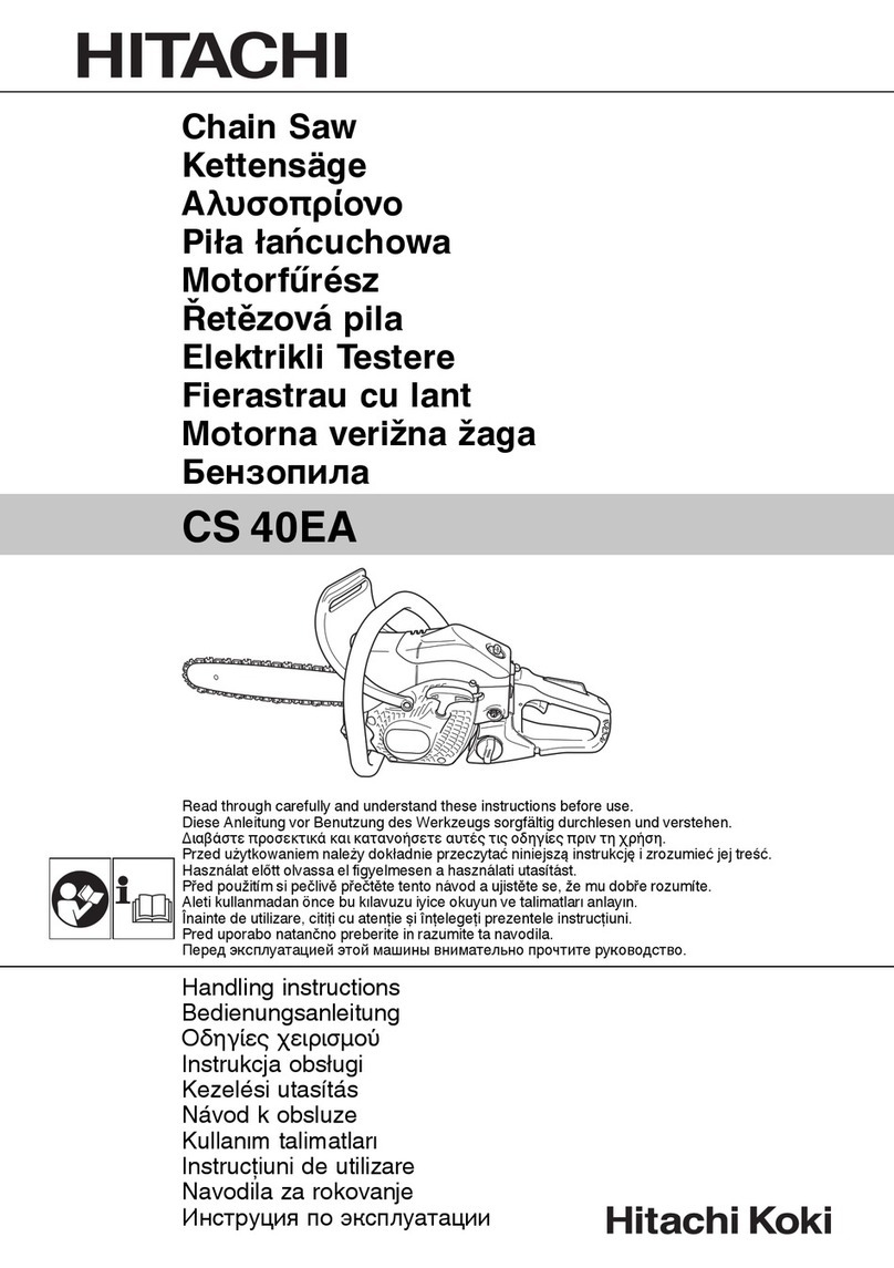 Hitachi Koki CS 40EA Handling instructions