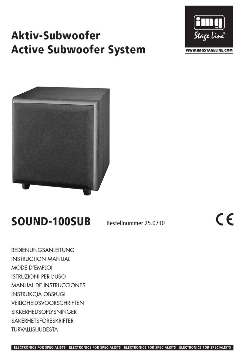 IMG STAGE LINE SOUND-100SUB instruction manual IMG STAGE LINE SOUND-100SUB instruction manual