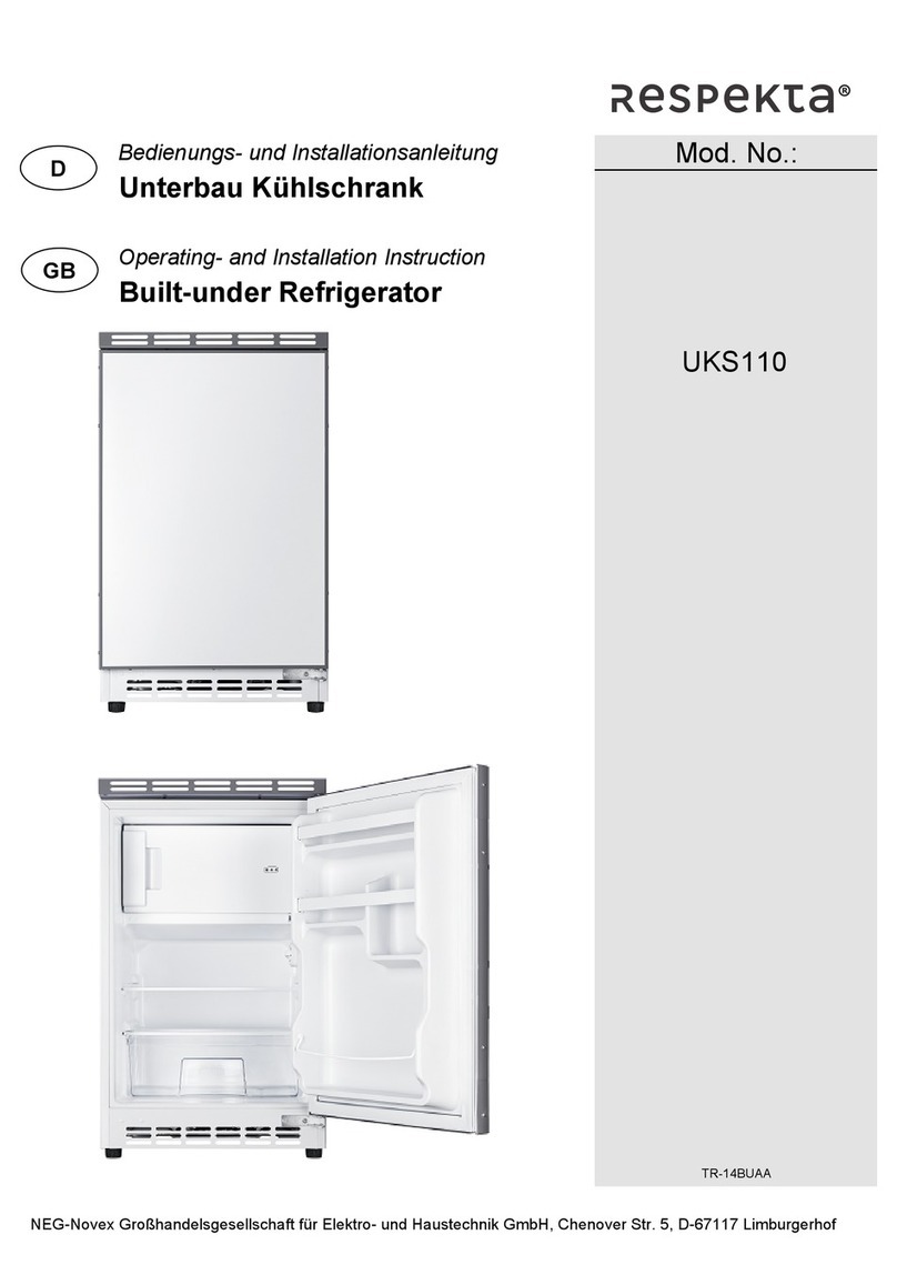 Respekta UKS110 Operating and installation instructions