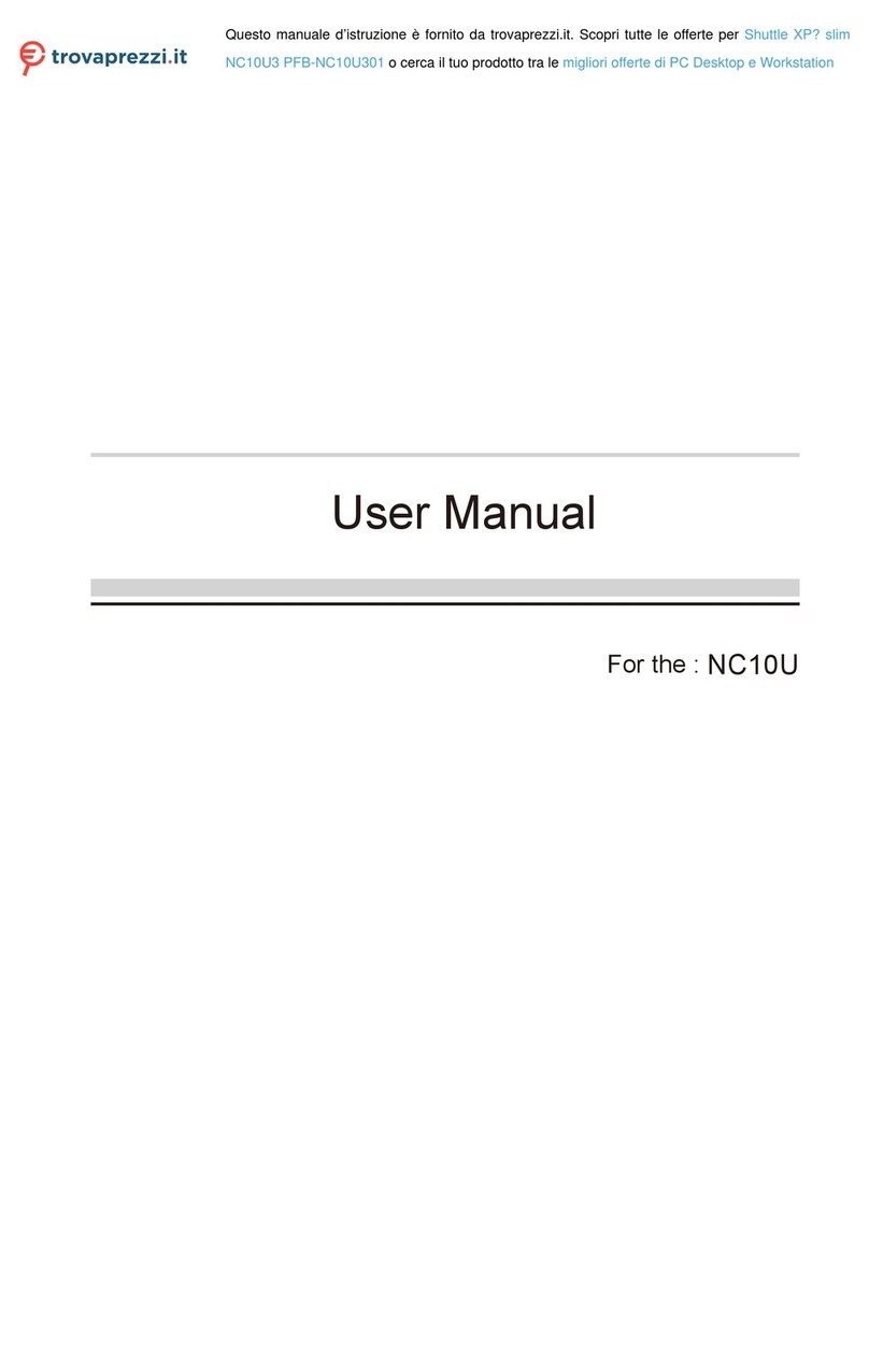 Shuttle NC10U3 User manual
