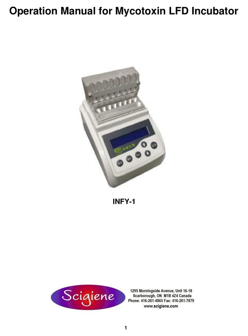 scigiene INFY-1 Operation manual
