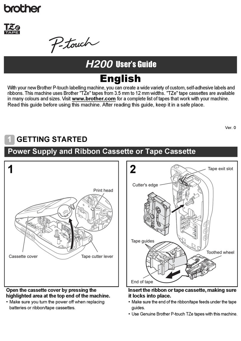 Brother P-touch H200 User manual