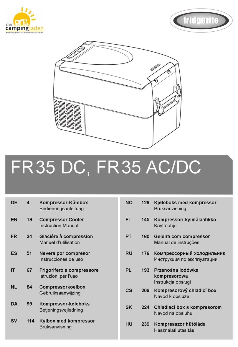 fridgerite FR35 DC instruction manual