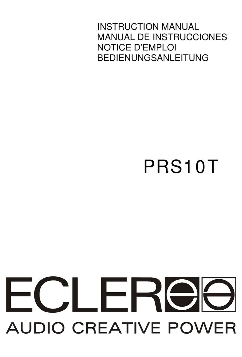 Ecler PRS10T instruction manual