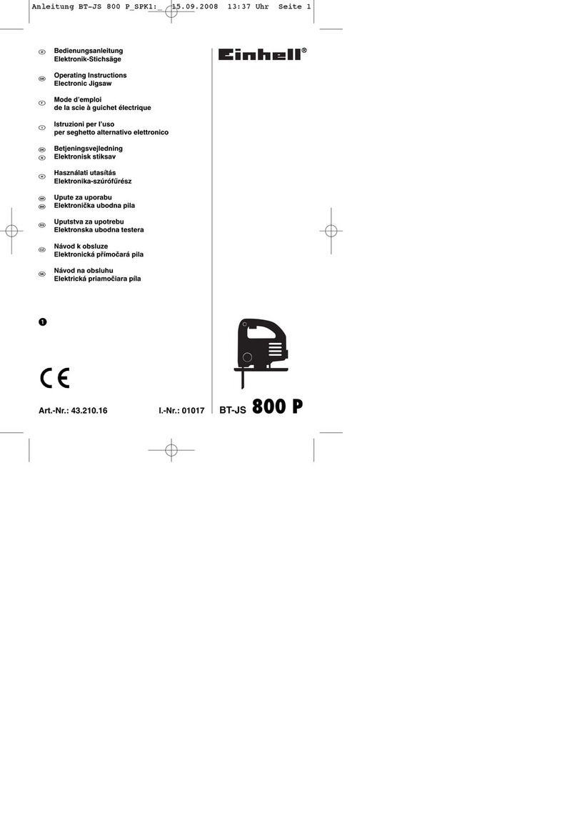 EINHELL BT-JS 800 P User manual