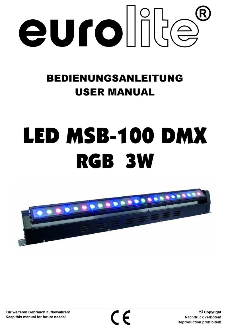 EuroLite LED MSB-100 DMX RGB 3W User manual