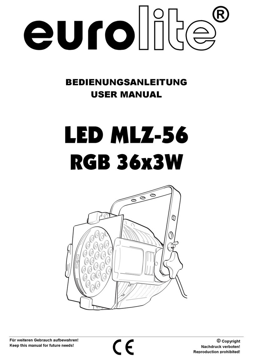 EuroLite LED MLZ-56 RGB 36x3W User manual