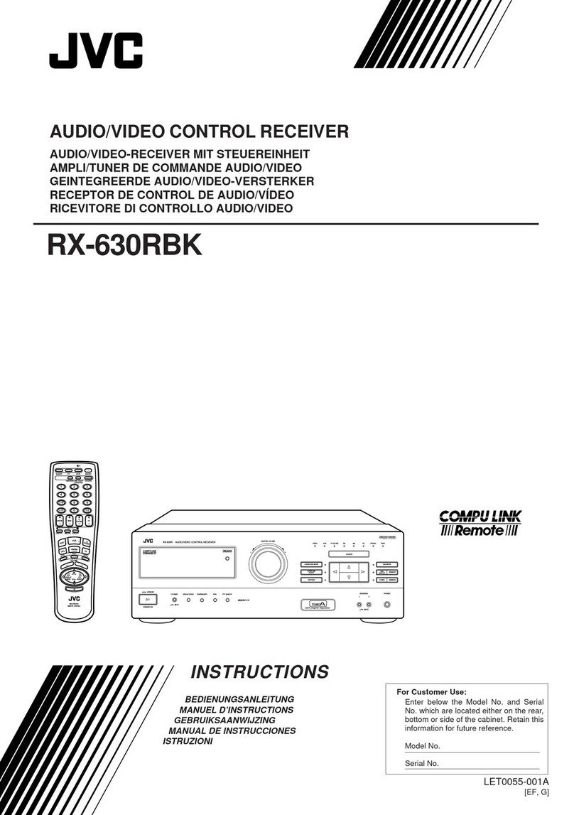 JVC RM-SR630RU User manual