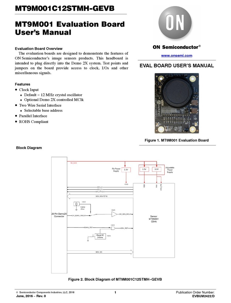ON Semiconductor MT9M001C12STMH-GEVB User manual