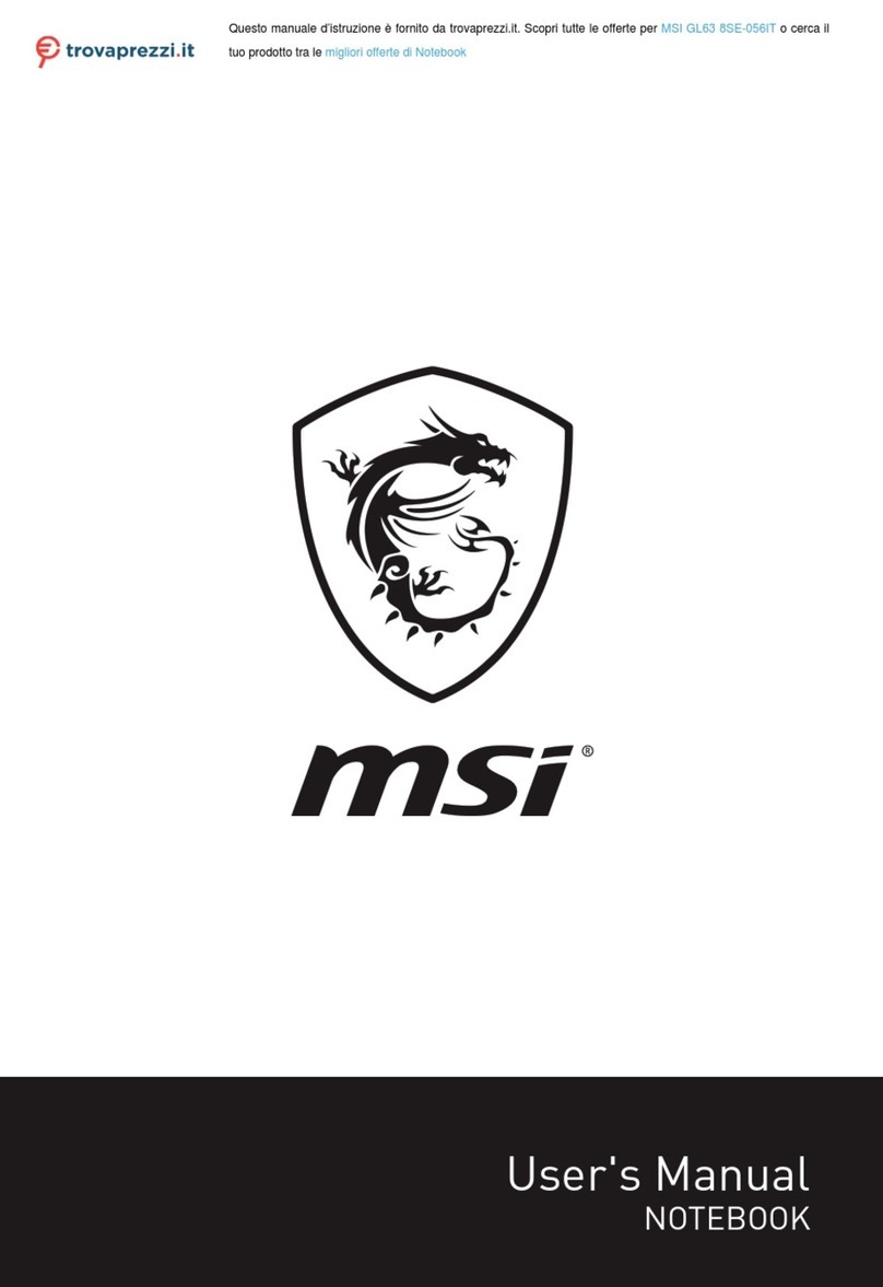 MSI GL63 8SE-056IT User manual MSI GL63 8SE-056IT User manual