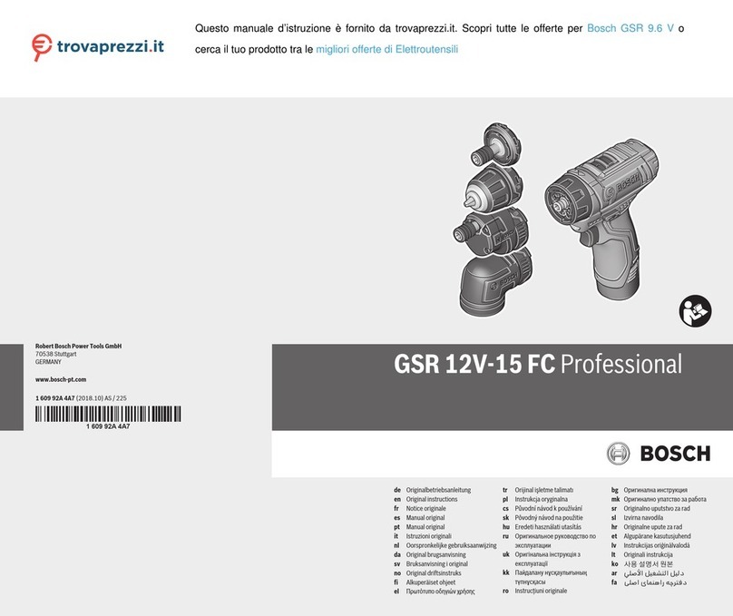 Bosch Professional GSR 9.6 V User manual