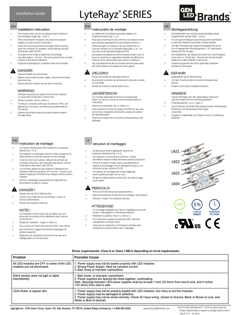 GENLED LyteRayz LRZ1 installation guide
