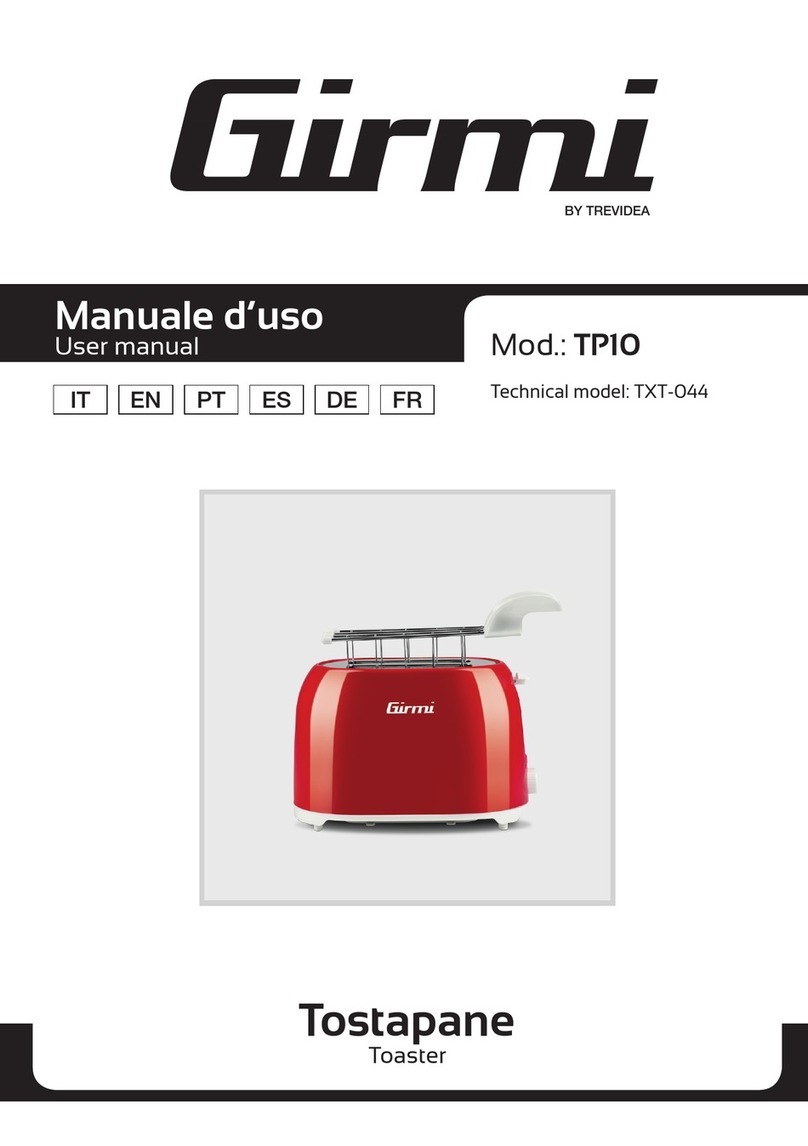 TREVIDEA Girmi TP10 User manual
