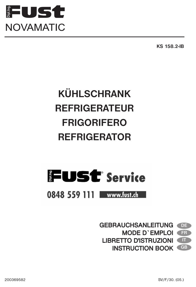 Fust NOVAMATIC KS 158.2-IB User manual