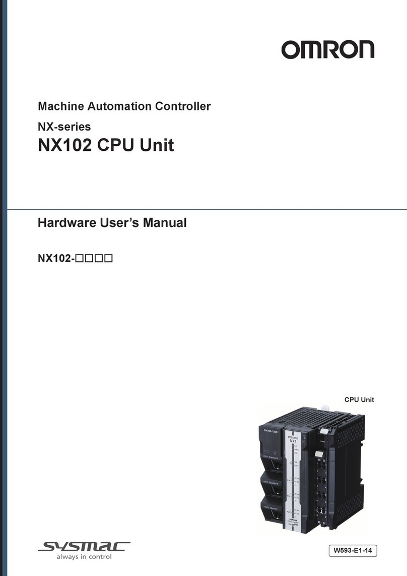 Omron NX Series Hardware user manual