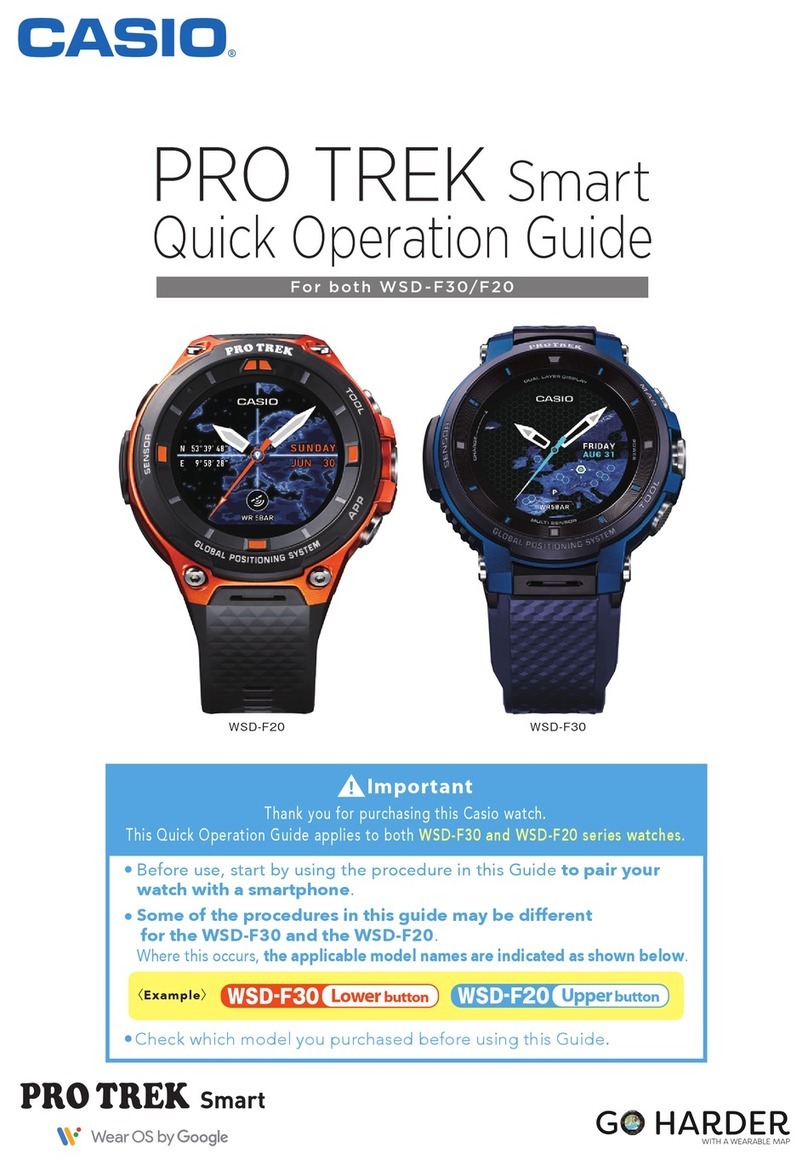 Casio PRO TREK Smart User guide
