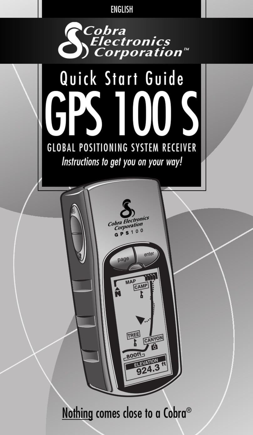 Cobra GPS 100 S quick start guide