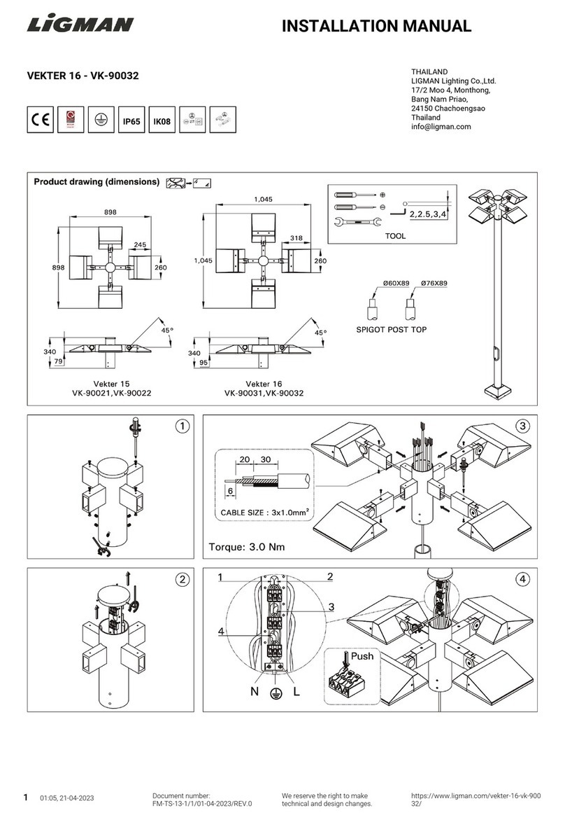 LIGMAN VEKTER 16 installation manual