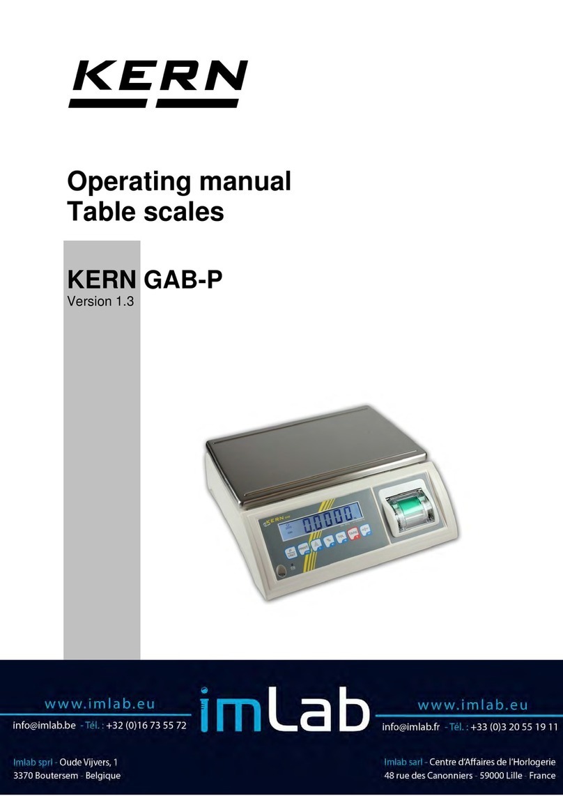KERN GAB-P Series User manual