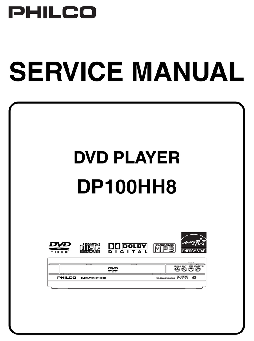 Philco DP100HH8 Service manual
