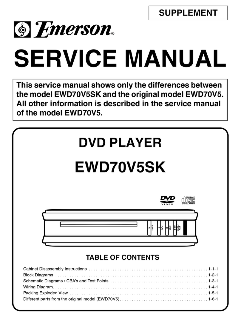 Emerson EWD70V5SK Service manual