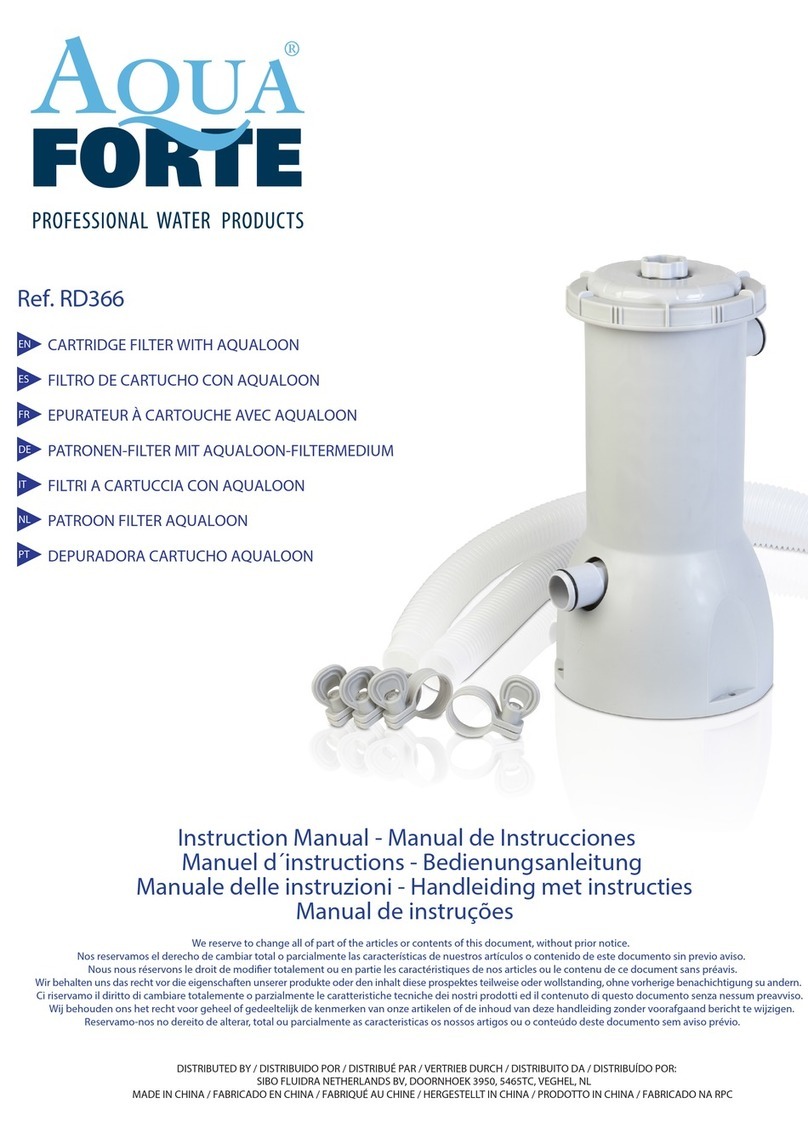 AQUA FORTE RD366 instruction manual