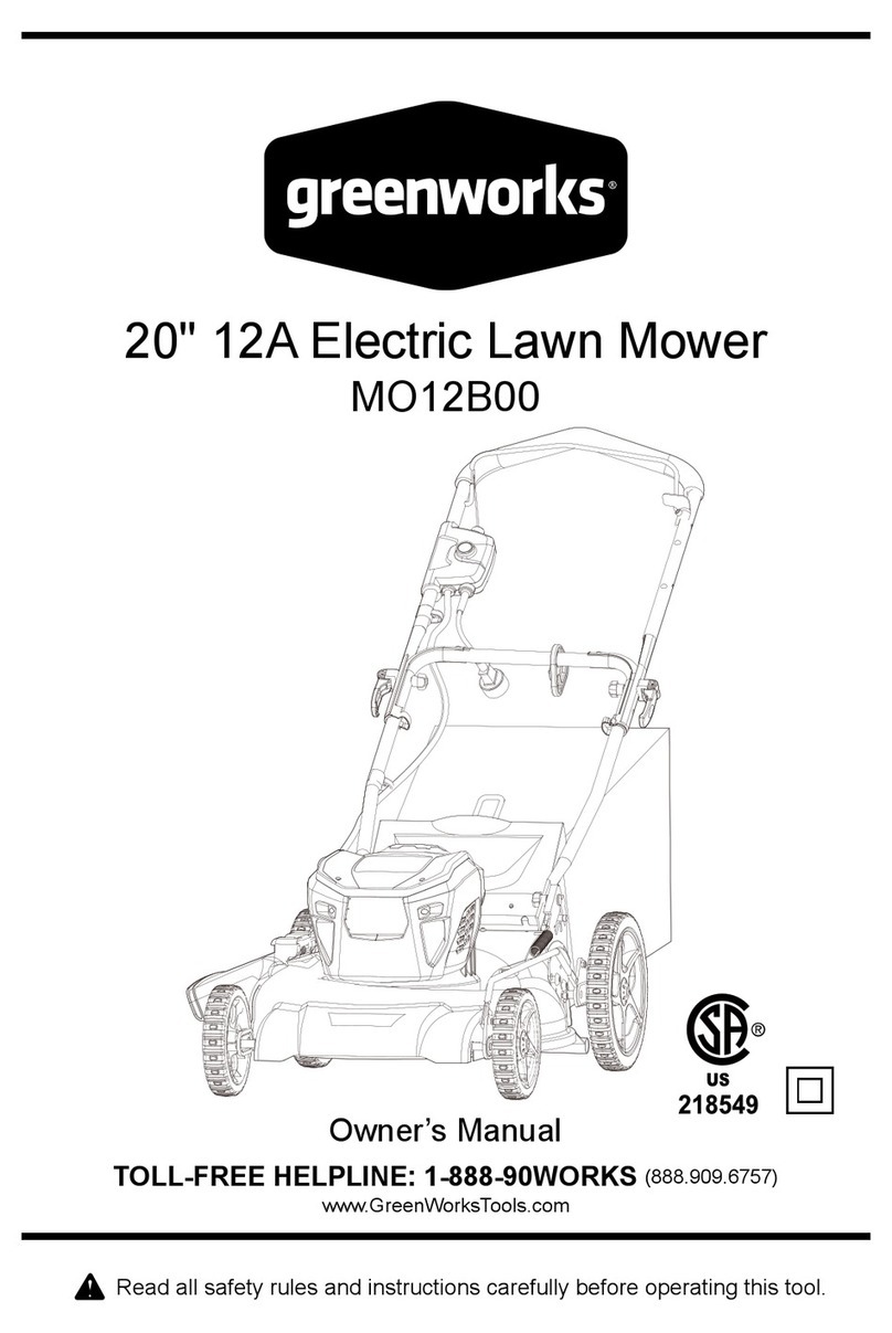 GreenWorks MO12B00 User manual