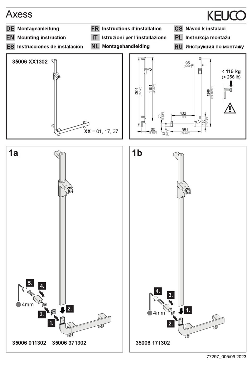 KEUCO Axess 35006 011302 Mounting instruction KEUCO Axess 35006 011302 Mounting instruction