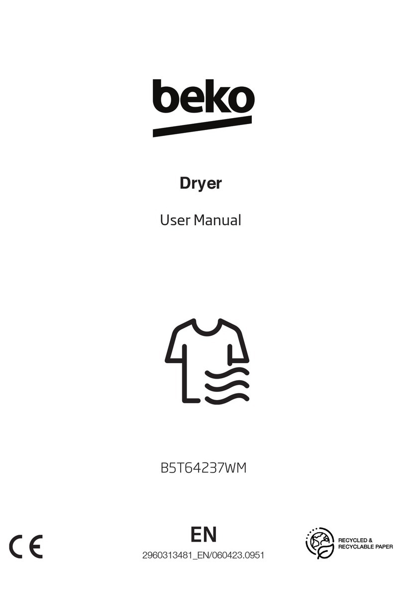 Beko B5T64237WM user manual