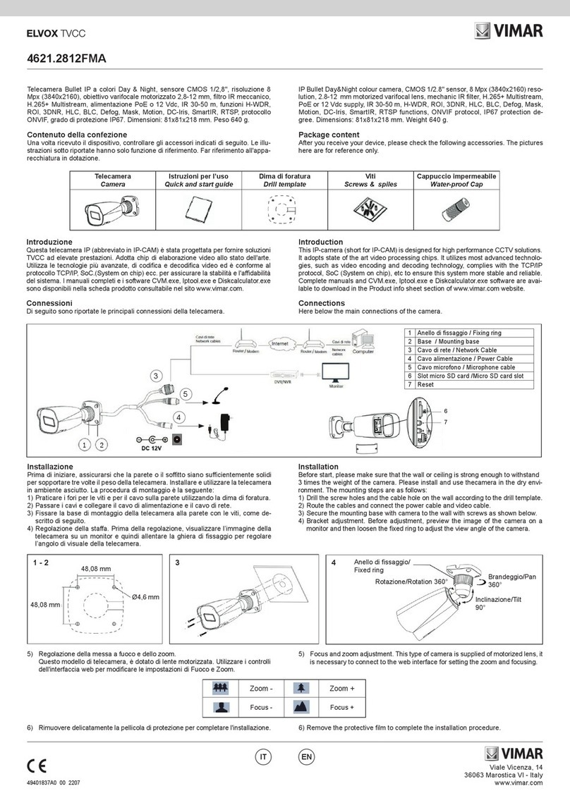 Vimar ELVOX 4621.2812FMA User manual