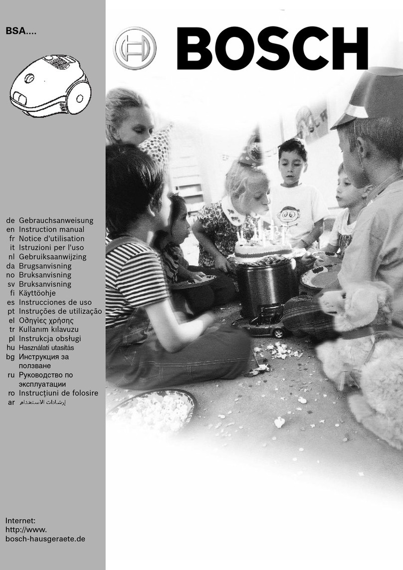 Bosch BSA Series instruction manual