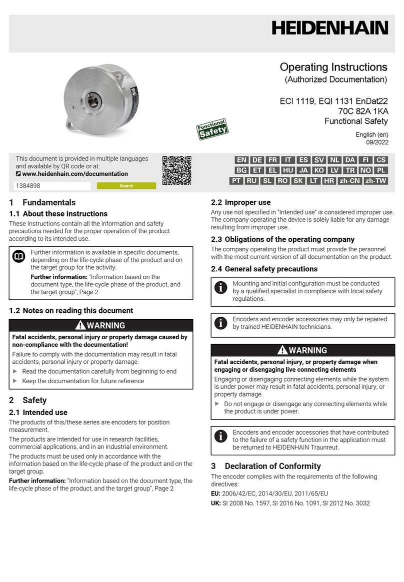 HEIDENHAIN ECI 1119 EnDat22 operating instructions