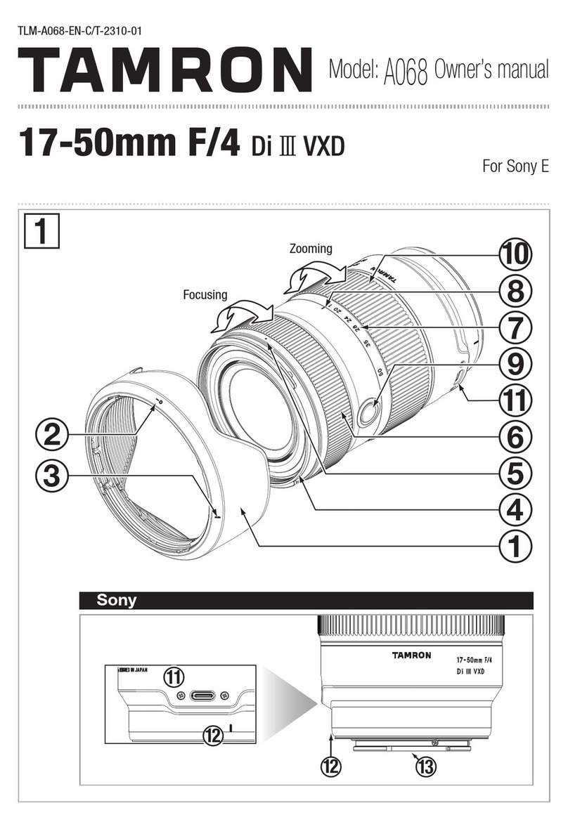 Tamron 17-50mm F/4 Di III VXD User manual