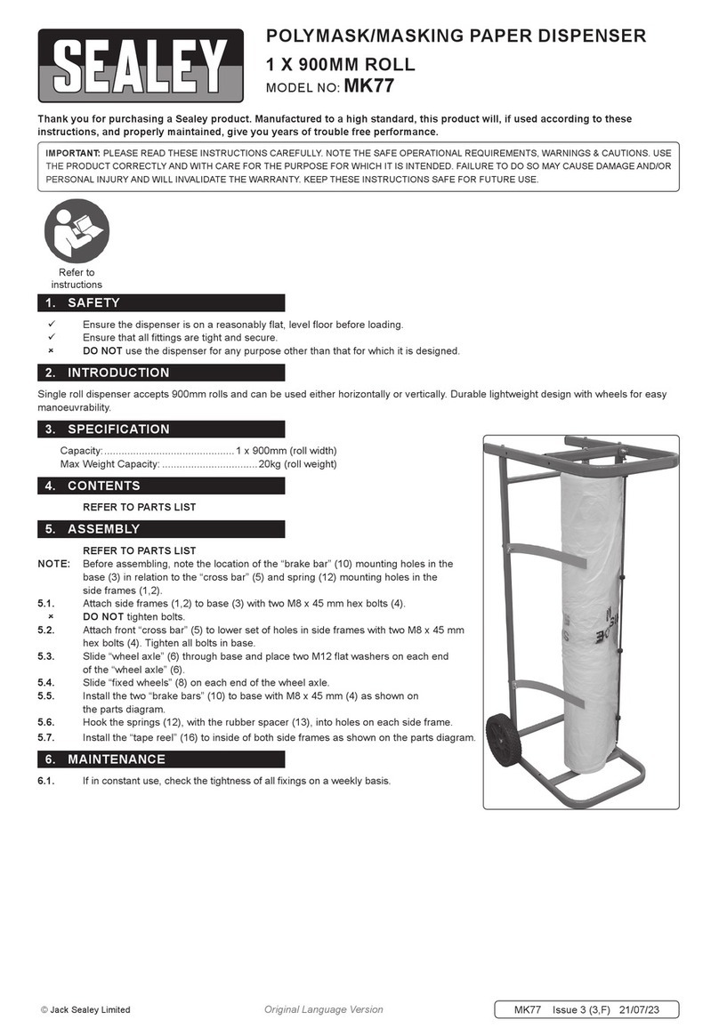 Sealey MK77 User manual